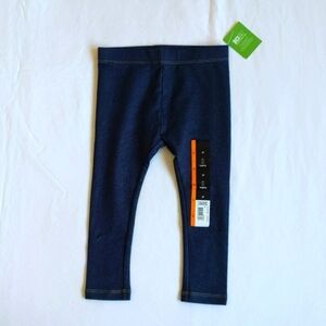NEW george blue denim-look knit leggings 3T toddler girls
